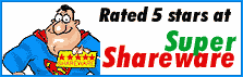 Rated 5 Stars from Super Shareware